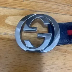Gucci | Accessories | Gucci Black And Red Belt With Iconic  display picture 3